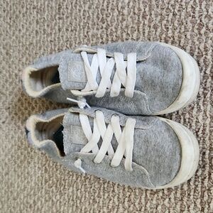 Casual Gray Women's Lace-Up Sneakers